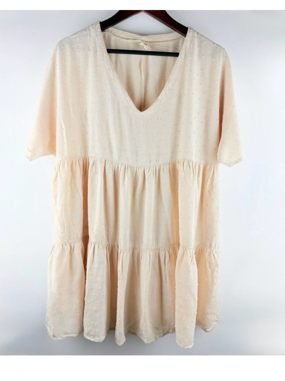 Joah Premium Top Tunic Womens Large Ivory Prairie Boho Cottagecore Flowy Pockets